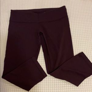 Plum Wunder Under lululemon crop pants